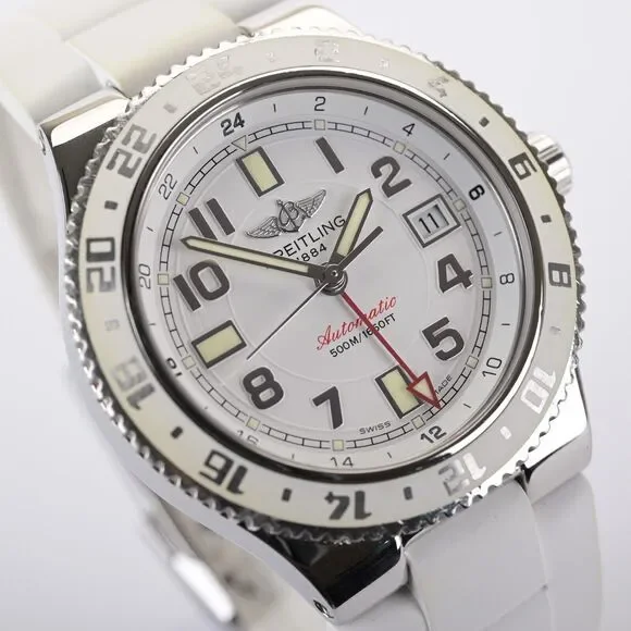 Breitling Superocean GMT A32380 White Automatic 41mm Men's Watch Full Set